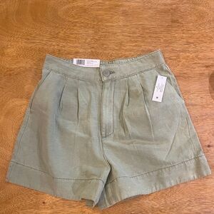 Joie Green Bermuda Shorts Casual Cotton Blend